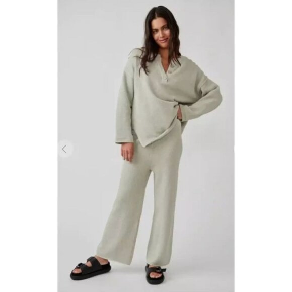 Free People Sweaters - Free People Beach Hailee Sweater Set In Saltwater Combo Size XS